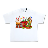 White Mexico Coffee Cups Urban Heavy Tee - FaDigitalArtStudio