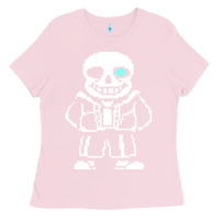 Bubblegum Pink undertale sans Ladies Tee - InspiraDesign