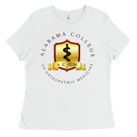 White (ACOM) Al4b4m4, College of Osteopathic Medicine Ladies Tee - InspiraDesign