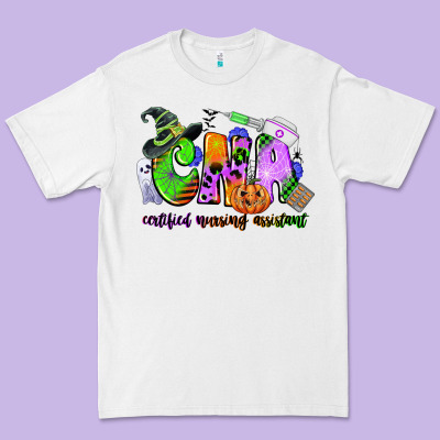 Cna Certified Nursing Assistant Halloween Premium Tee Designed By Cowgirlartshop