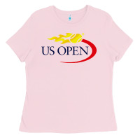 Bubblegum Pink us open tennis Ladies Tee - InspiraDesign