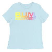 Baby Blue vintage bum equipment 02 Ladies Tee - InspiraDesign