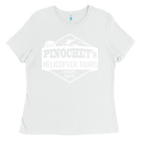 White Pinochet Helicopter Tours Ladies Tee - InspiraDesign