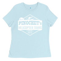 Baby Blue Pinochet Helicopter Tours Ladies Tee - InspiraDesign
