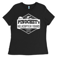 Black Pinochet Helicopter Tours Ladies Tee - InspiraDesign