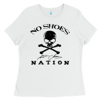 White kenny chesney on shoes nation tour 2022 Ladies Tee - InspiraDesign