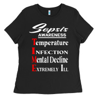 Sepsis Awareness  Know Sepsis Signs  Sepsis Surviv Ladies Tee | Teevron