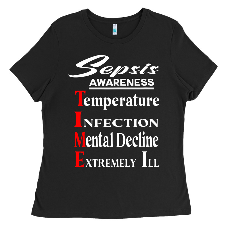 Sepsis Awareness  Know Sepsis Signs  Sepsis Surviv Ladies Tee by InspiraDesign | Teevron
