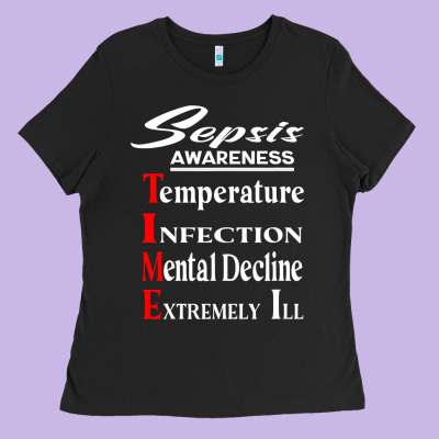 Sepsis Awareness  Know Sepsis Signs  Sepsis Surviv Ladies Tee Designed By Inspiradesign