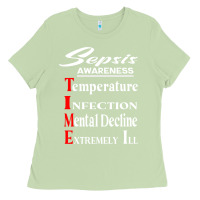 Matcha Sepsis Awareness  Know Sepsis Signs  Sepsis Surviv Ladies Tee - InspiraDesign