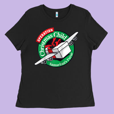 Samaritan's Purse Operation Christmas Child Funny Raglan Baseball Tee Ladies Tee Designed By Inspiradesign