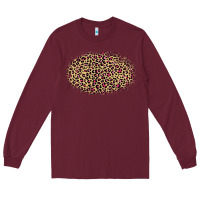 Burgundy Leopard Pattern Long Sleeve Tee - RanaPortraitStore