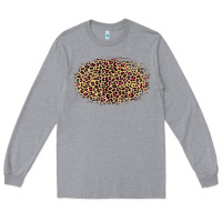 Heather Grey Leopard Pattern Long Sleeve Tee - RanaPortraitStore
