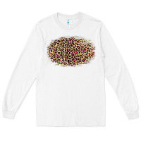 White Leopard Pattern Long Sleeve Tee - RanaPortraitStore
