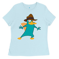 Baby Blue Perry The Platypus Ladies Tee - InspiraDesign