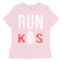 Bubblegum Pink RUN k8s Ladies Tee - InspiraDesign
