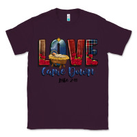 Plum love came down luke 2 11 Classic Tee - CowGirlArtShop