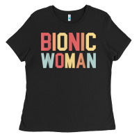 Bionic Woman Injury Accident Broken Hip Leg Arm Surgery T Shirt Ladies Tee | Teevron