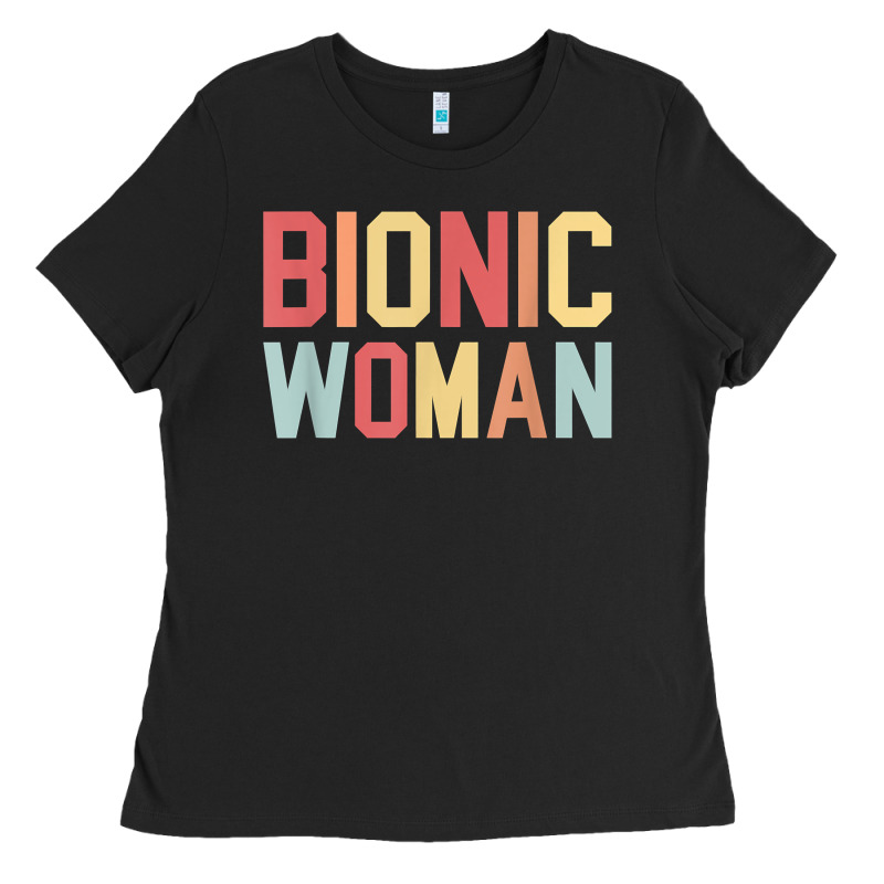 Bionic Woman Injury Accident Broken Hip Leg Arm Surgery T Shirt Ladies Tee by InspiraDesign | Teevron