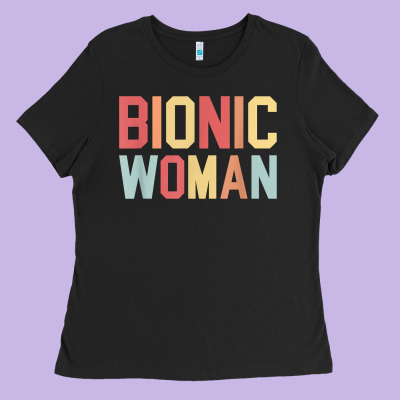 Bionic Woman Injury Accident Broken Hip Leg Arm Surgery T Shirt Ladies Tee Designed By Inspiradesign