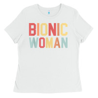 White bionic woman injury accident broken hip leg arm surgery t shirt Ladies Tee - InspiraDesign