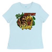 Baby Blue Black history Ladies Tee - HowdyJamesFarm