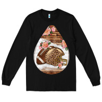 Black american football and western roses teardrop Long Sleeve Tee - BundleAndBundleShop