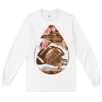 American Football And Western Roses Teardrop Long Sleeve Tee | Teevron