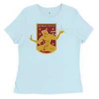Baby Blue usa,  detroit city fc Ladies Tee - InspiraDesign