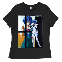 Black Neon Genesis Evangelion Rei Ayanami Ladies Tee - InspiraDesign
