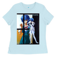 Baby Blue Neon Genesis Evangelion Rei Ayanami Ladies Tee - InspiraDesign
