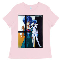 Bubblegum Pink Neon Genesis Evangelion Rei Ayanami Ladies Tee - InspiraDesign