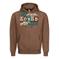 Chestnut most loved mother Zipper Hoodie - AdoDesignShop