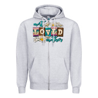 Heather Grey most loved mother Zipper Hoodie - AdoDesignShop