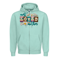 Seafoam most loved mother Zipper Hoodie - AdoDesignShop