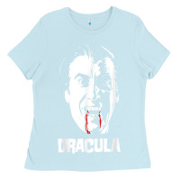 Baby Blue dracula vampire classic horror flick white t shirt Ladies Tee - InspiraDesign