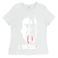 White dracula vampire classic horror flick white t shirt Ladies Tee - InspiraDesign