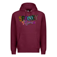 Burgundy spooky mama Premium Hoodie - SublimationCraftShop