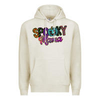Oatmeal Heather spooky mama Premium Hoodie - SublimationCraftShop