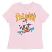 Bubblegum Pink trasher Ladies Tee - InspiraDesign
