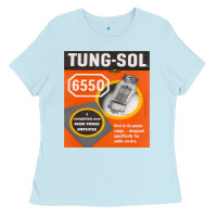 Baby Blue TungSol 6550 Ladies Tee - InspiraDesign