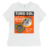 White TungSol 6550 Ladies Tee - InspiraDesign