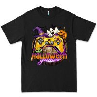 Black halloween gamer Premium Tee - CowGirlArtShop