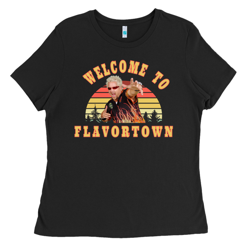 New Guy Fieri Fans Flavortown Ladies Tee by InspiraDesign | Teevron
