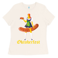 Bone barmaid oktoberfest funny german woman dirndl bratwurst t shirt Ladies Tee - InspiraDesign
