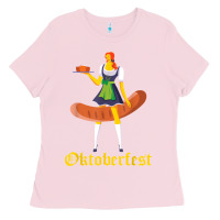 Bubblegum Pink barmaid oktoberfest funny german woman dirndl bratwurst t shirt Ladies Tee - InspiraDesign