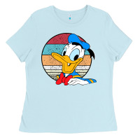 Baby Blue Donald duck funny Ladies Tee - InspiraDesign