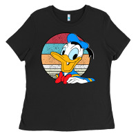Black Donald duck funny Ladies Tee - InspiraDesign