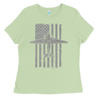 Matcha C-47 Skytrain Wwii Transport Airplane Vintage Flag Ladies Tee - InspiraDesign