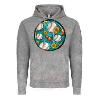 Cloud Rock baseball with sunflower round earrings Vintage Hoodie - BundleAndBundleShop